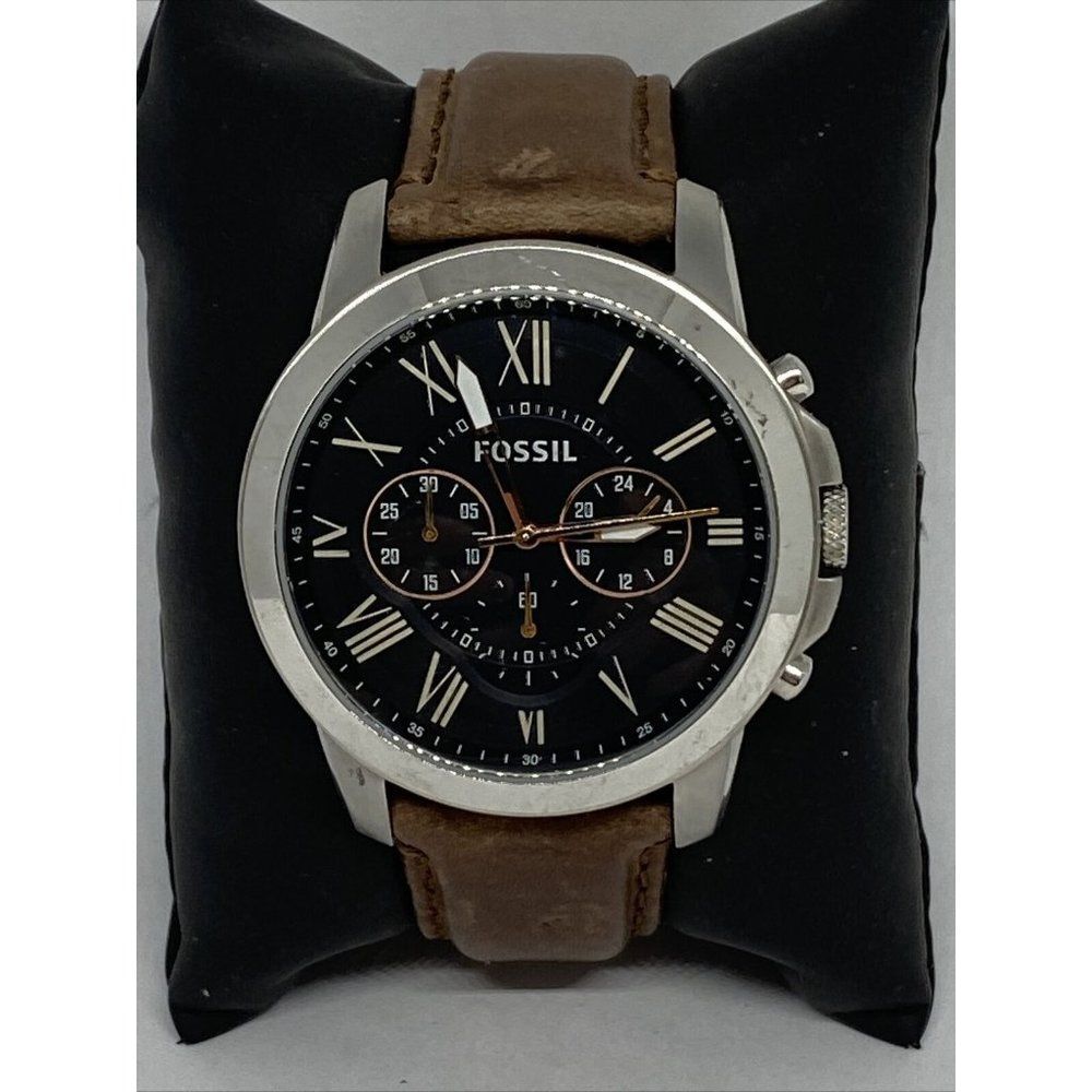 Fossil FS4813 Men's Light Brown Leather Analog Dia
